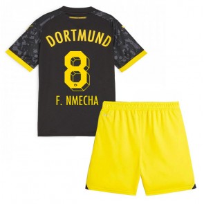 Borussia Dortmund Felix Nmecha #8 Gostujuci Dres za Dječji 2023-24 Kratak Rukavima (+ kratke hlače)